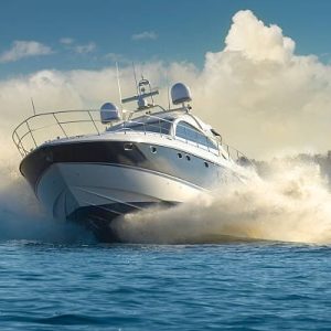 Fast luxury yacht